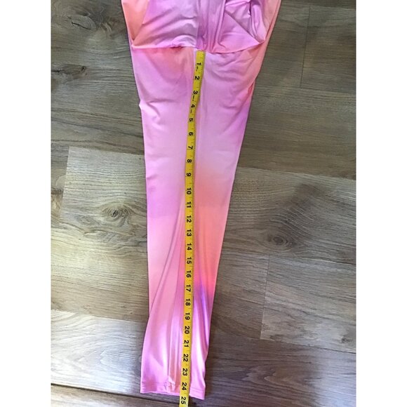 HURLEY-YOUTH GIRLS HIGH RISE ELASTIC WAISTPINK TYEDYE LEGGINGS SIZE X-LARGE- NWT - Picture 7 of 7